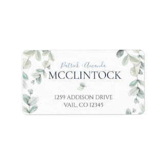 Eucalyptus deja la etiqueta Boda