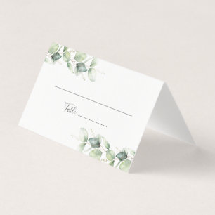 Eucalyptus deja la tarjeta Boda botánica
