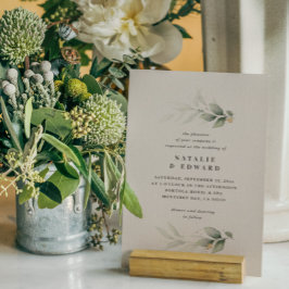 Eucalyptus dorado moderno minimo boda elegante