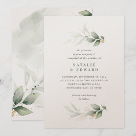 Eucalyptus dorado moderno minimo boda elegante