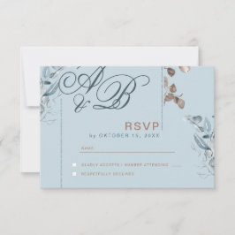 Eucalyptus Gold Purpurina - Boda Verde RSVP 2