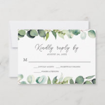 Eucalyptus Greenery Boda Rústica RSVP
