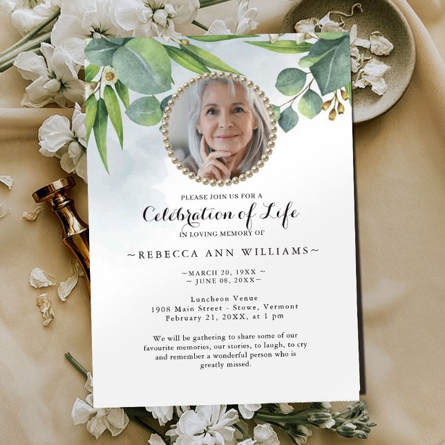 Eucalyptus Greenery Celebración de la Invitación a (Subido por el creador)