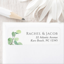 Eucalyptus Greenery Sello Boda elegante y moderno