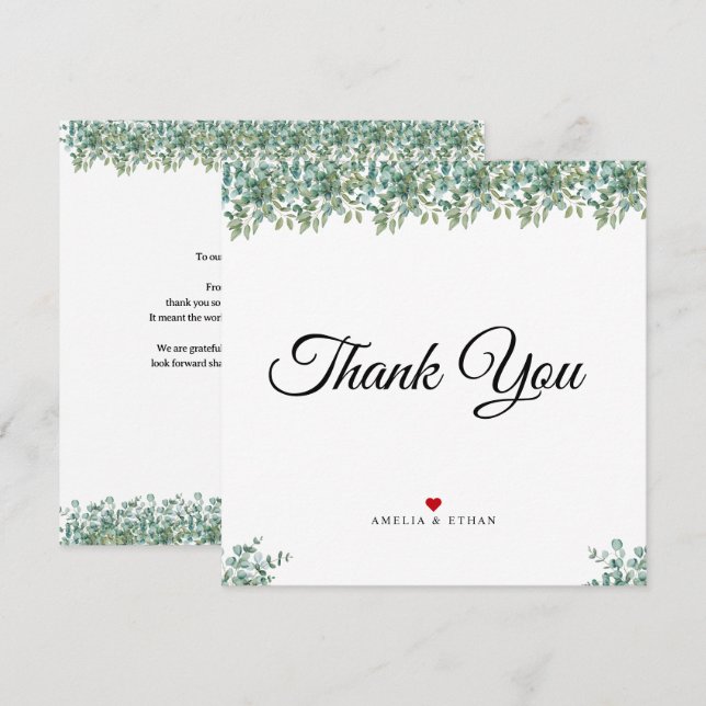 eucalyptus greenery wedding (Anverso / Reverso)