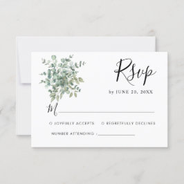 Eucalyptus Greenery Wedding RSVP