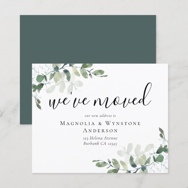 Eucalyptus hemos movido la tarjeta (Anverso / Reverso)