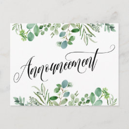 Eucalyptus Invitación Boda pospuesta
