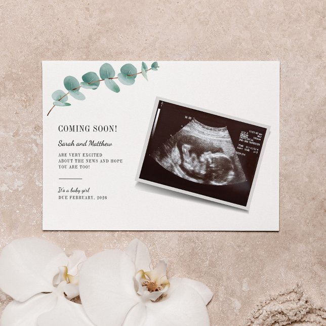 Eucalyptus Invitación de embarazo revelación de be (Subido por el creador)