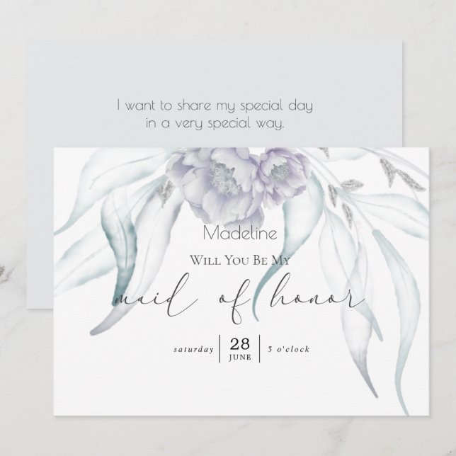 Eucalyptus Matron de la invitación de honor de la  (Anverso / Reverso)