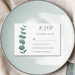 Eucalyptus mínimo Boda RSVP