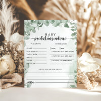 Eucalyptus Predicciones para bebés y Tarjetas de A