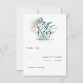 Eucalyptus Script Wedding RSVP