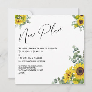 Eucalyptus Sunflower Nuevo plan Invitación Boda