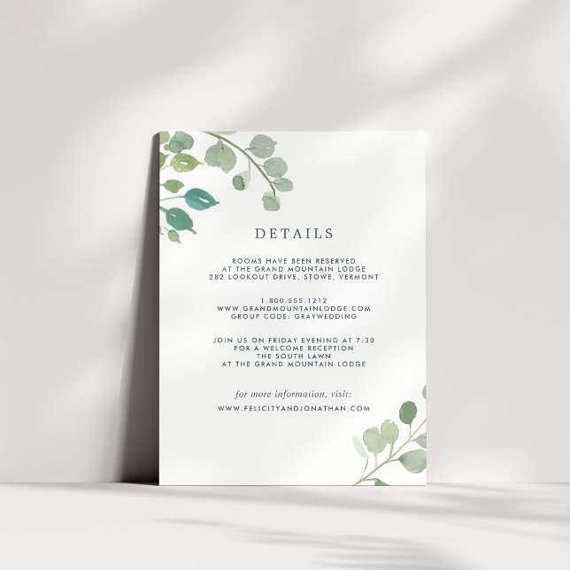 Eucalyptus | Tarjeta de detalles de invitado (Subido por el creador)