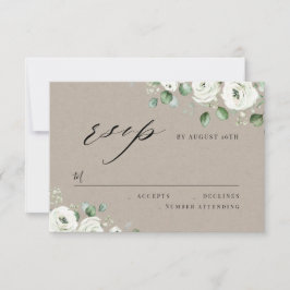 Eucalyptus verde floral boda rústica RSVP