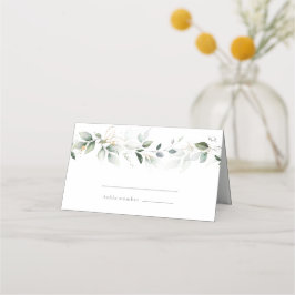 Eucalyptus Watercolor Gold Deja Tarjetas Place