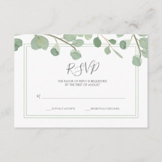 Eucalyptus Wedding RSVP