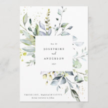 Eucalyptus Wreath Guardar El Menú Fecha