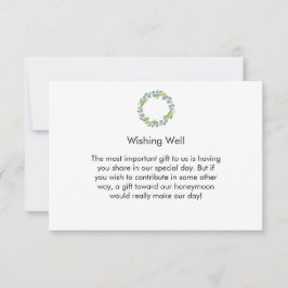 Eucalyptus Wreath Wedding Honeymoon Fund Card