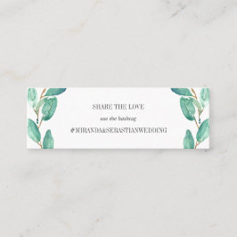 Eucalytpus fresco deja la etiqueta Boda