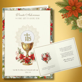 Eucaristía Católica de Navidad Floral de Poinsetti