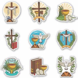 Eucharist set pegatina