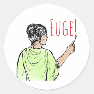 ¡Euge! Pegatina Redondo Clásico