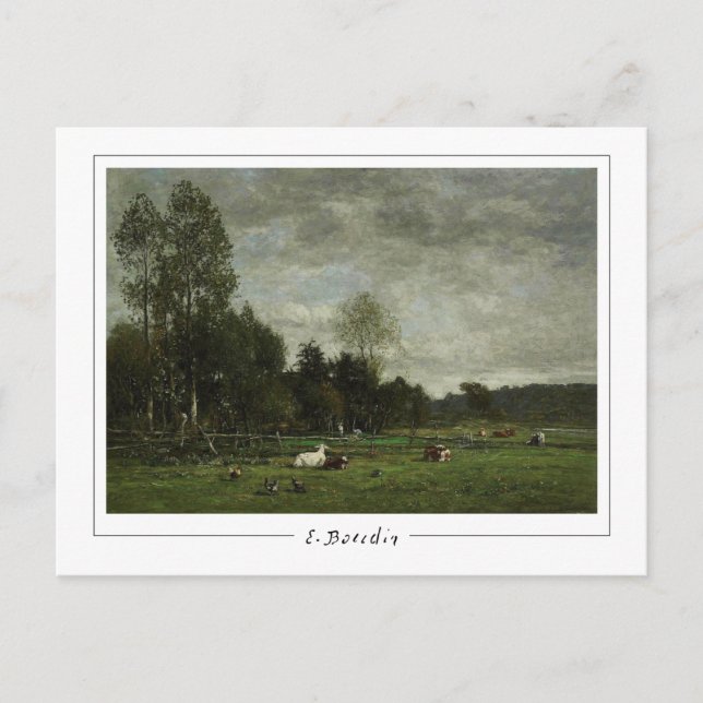 Eugène Boudin #27-2 - Tarjeta postal de arte (Anverso)