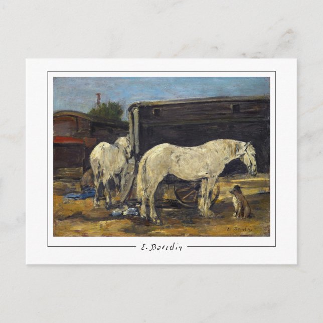 Eugène Boudin #389-2 - Tarjeta postal Bella Artes (Anverso)