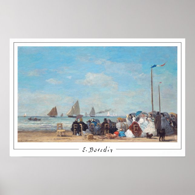 Eugène Boudin Zedign cartel de arte #199-2 (Frente)