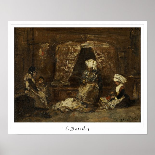 Eugène Boudin Zedign cartel de arte #19-2 (Frente)