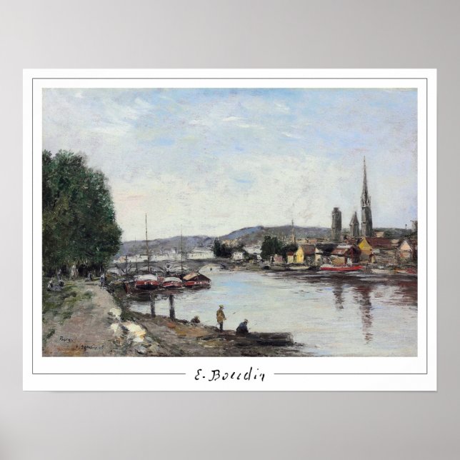 Eugène Boudin Zedign cartel de arte #26-2 (Frente)