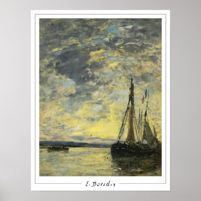 Eugène Boudin Zedign cartel de arte #275-2 (Frente)