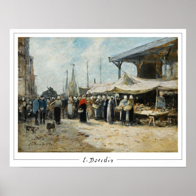 Eugène Boudin Zedign cartel de arte #31-2 (Frente)