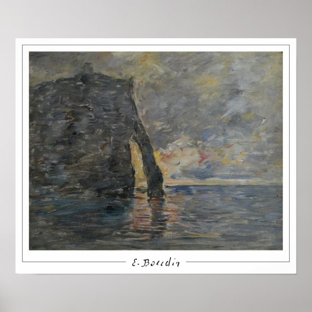 Eugène Boudin Zedign cartel de arte #356-2 (Frente)