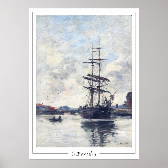 Eugène Boudin Zedign cartel de arte #418-2 (Frente)