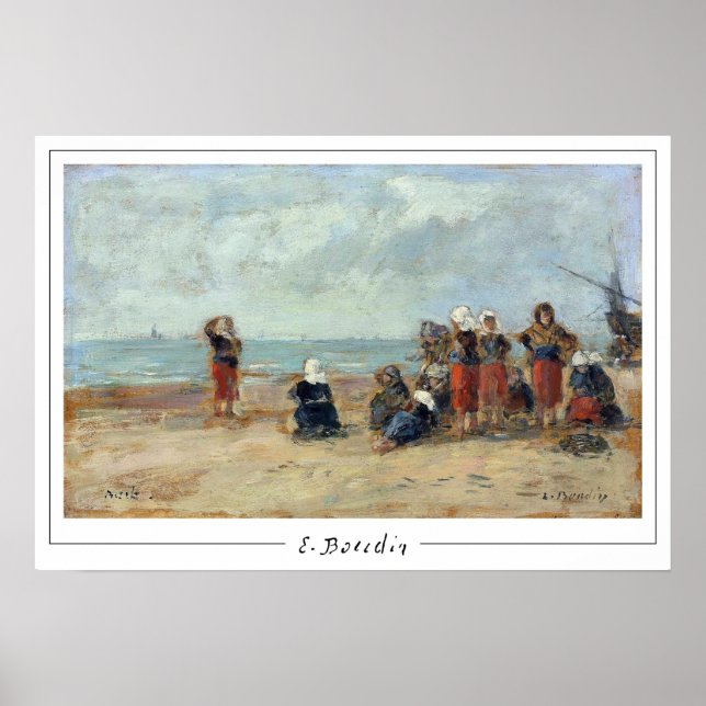 Eugène Boudin Zedign cartel de arte #494-2 (Frente)