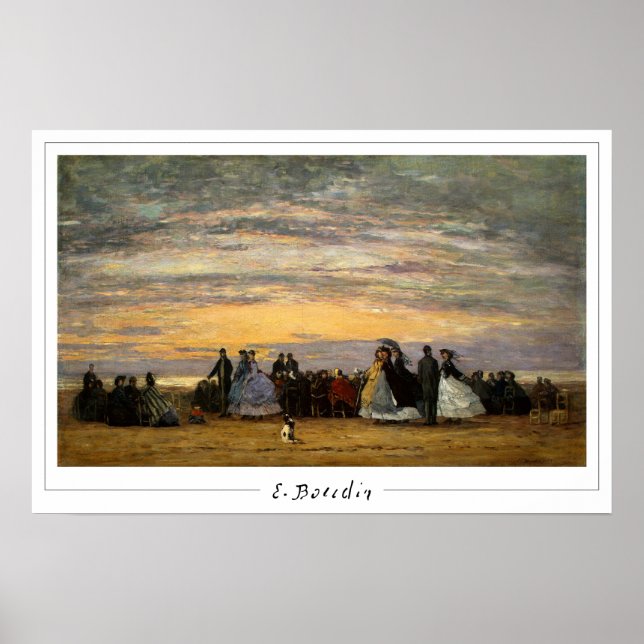 Eugène Boudin Zedign cartel de arte #5 (Frente)