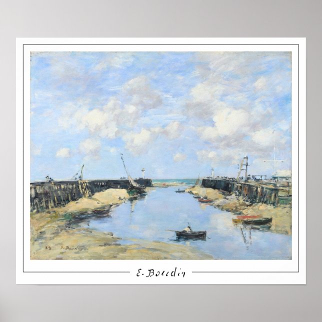 Eugène Boudin Zedign cartel de arte #520-2 (Frente)