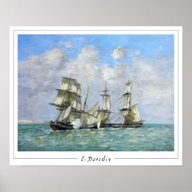 Eugène Boudin Zedign cartel de arte #69-2 (Frente)