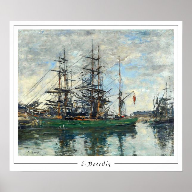 Eugène Boudin Zedign cartel de arte #8 (Frente)
