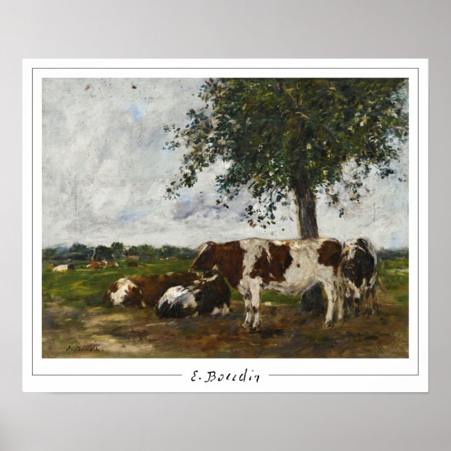Eugène Boudin Zedign Poster de arte #25-2 (Frente)