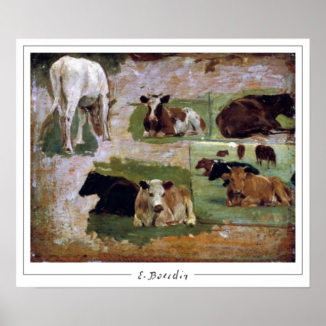 Eugène Boudin Zedign Poster de Arte #463 (Frente)