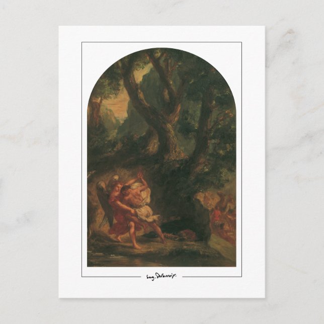 Eugène Delacroix #426 - Tarjeta postal de arte fin (Anverso)