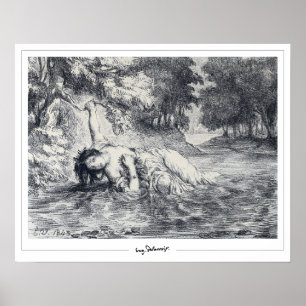 Eugène Delacroix Póster de Arte Zedign #245