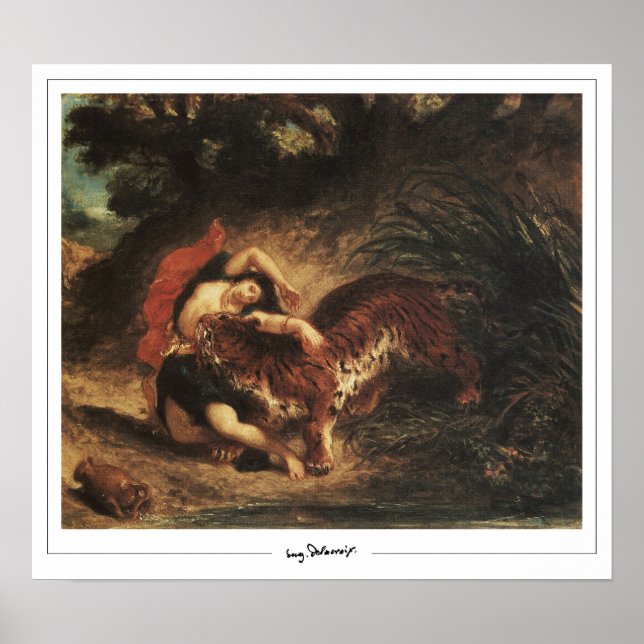 Eugène Delacroix Póster de Arte Zedign #310 (Frente)