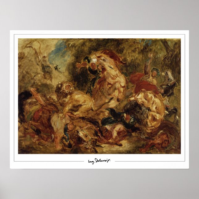 Eugène Delacroix Zedign cartel de arte #11 (Frente)