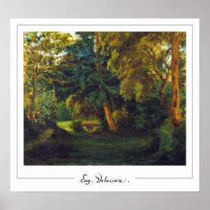 Eugène Delacroix Zedign cartel de arte #123