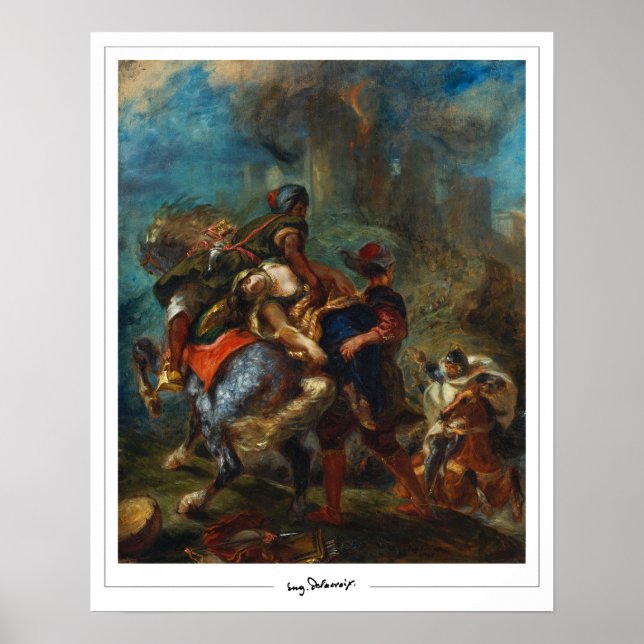 Eugène Delacroix Zedign cartel de arte #3 (Frente)